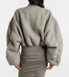 Rick Owens Secchia alpaca and wool-blend bomber jacket