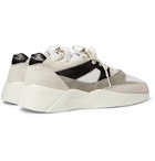Fear Of God Essentials - Leather-Trimmed Suede and Mesh Sneakers - Neutrals
