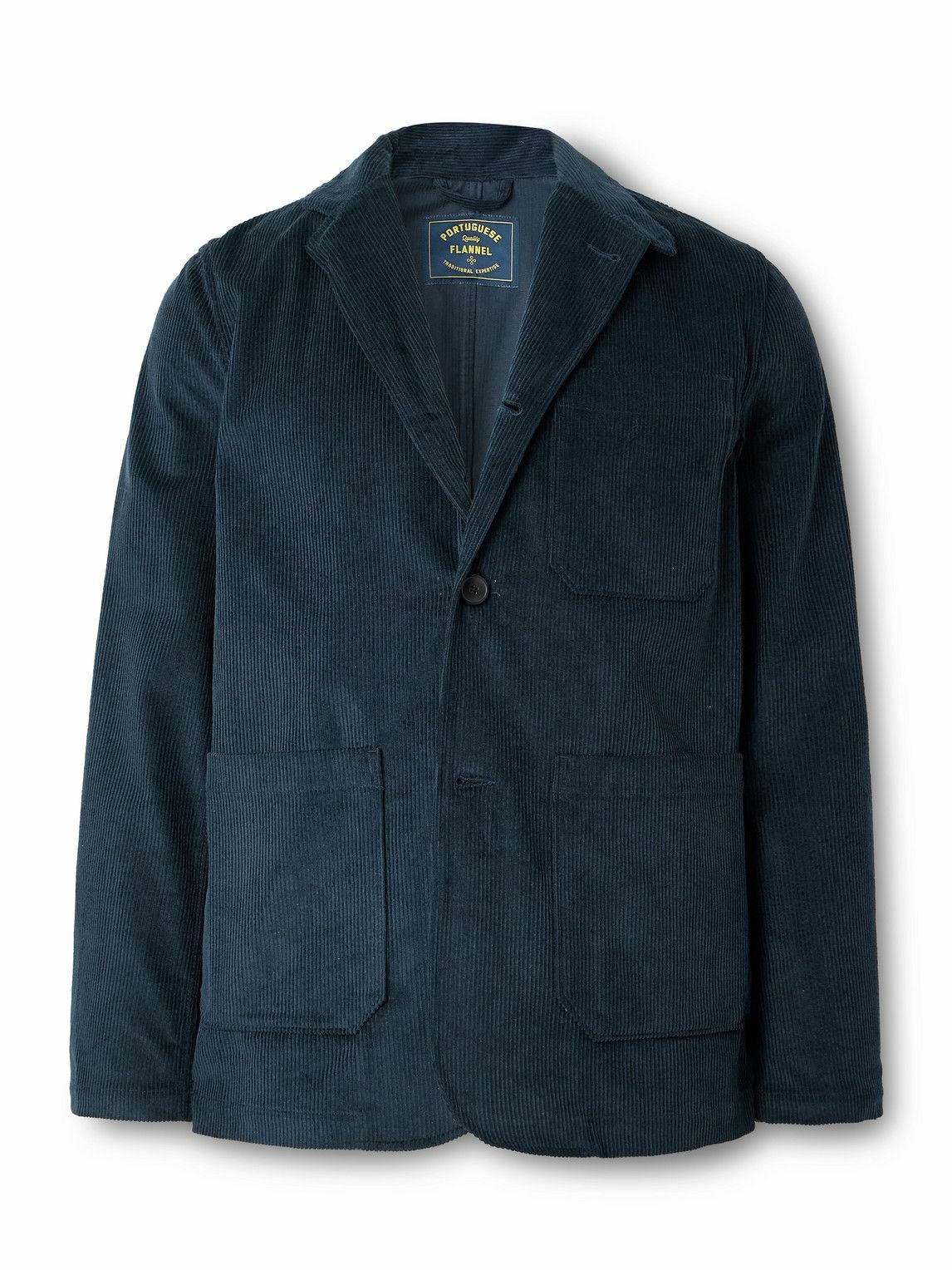 Portuguese Flannel - Cotton-Corduroy Blazer - Blue