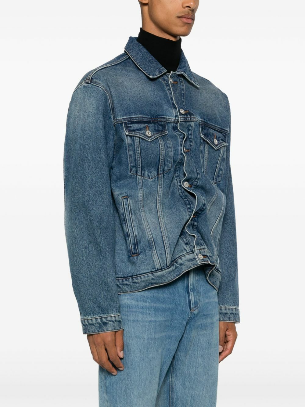 Y/Project Gathered Appliqué Denim Jacket Y/Project