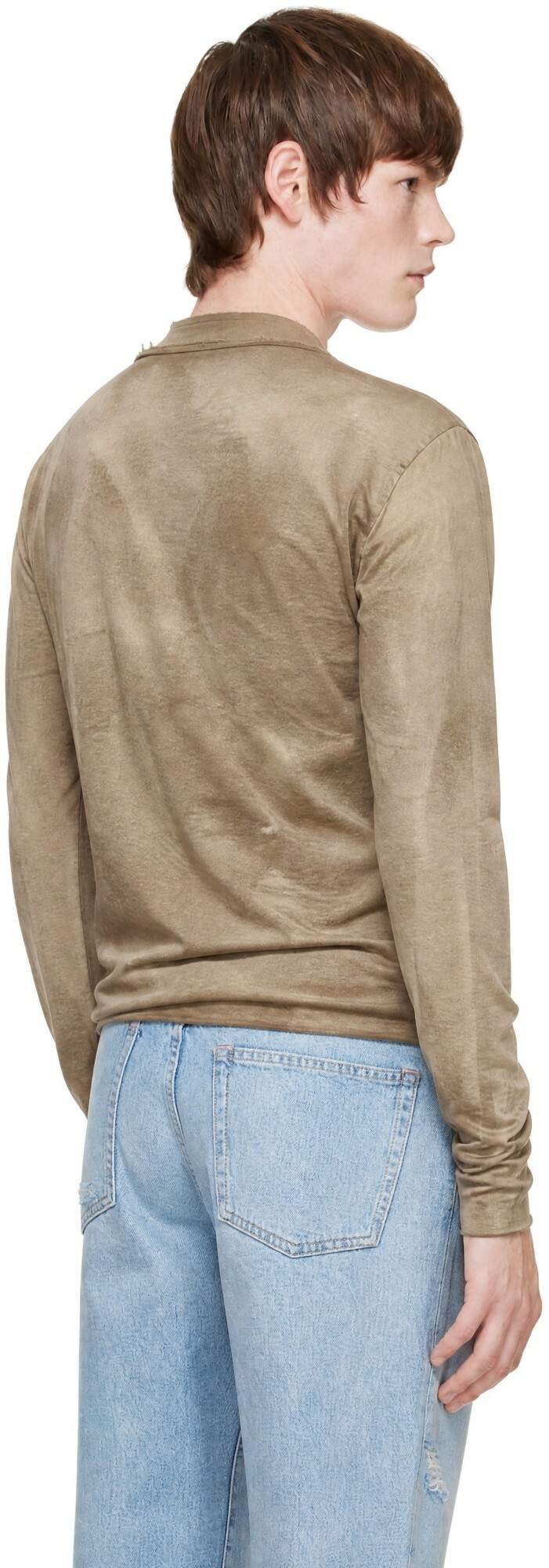 Edward Cuming Brown Stacked Henley