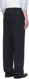 Martine Rose Black Wide-Leg Sweatpants