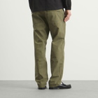 Drake's Men's Twill Fatigue Trousers in Khaki
