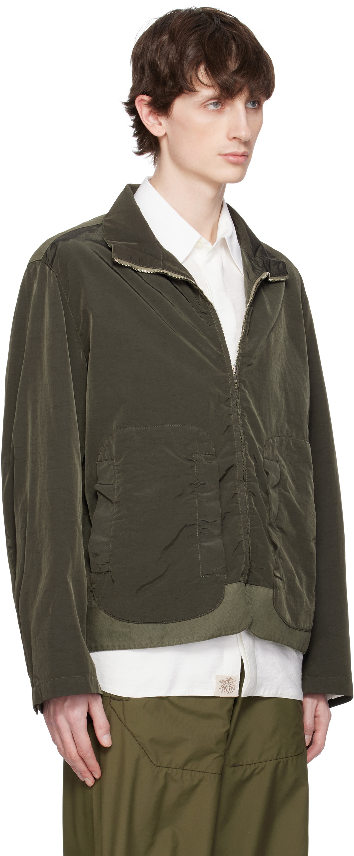 RANRA Khaki Wanderer Canvas Nylon Jacket RANRA