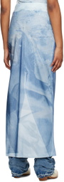 ELLISS Blue Handy Jean Maxi Skirt