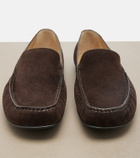 The Row Leo suede loafers