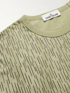 Stone Island - Printed Cotton-Jersey T-Shirt - Green