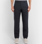 NN07 - Karl Slim-Fit Tapered Linen Trousers - Navy