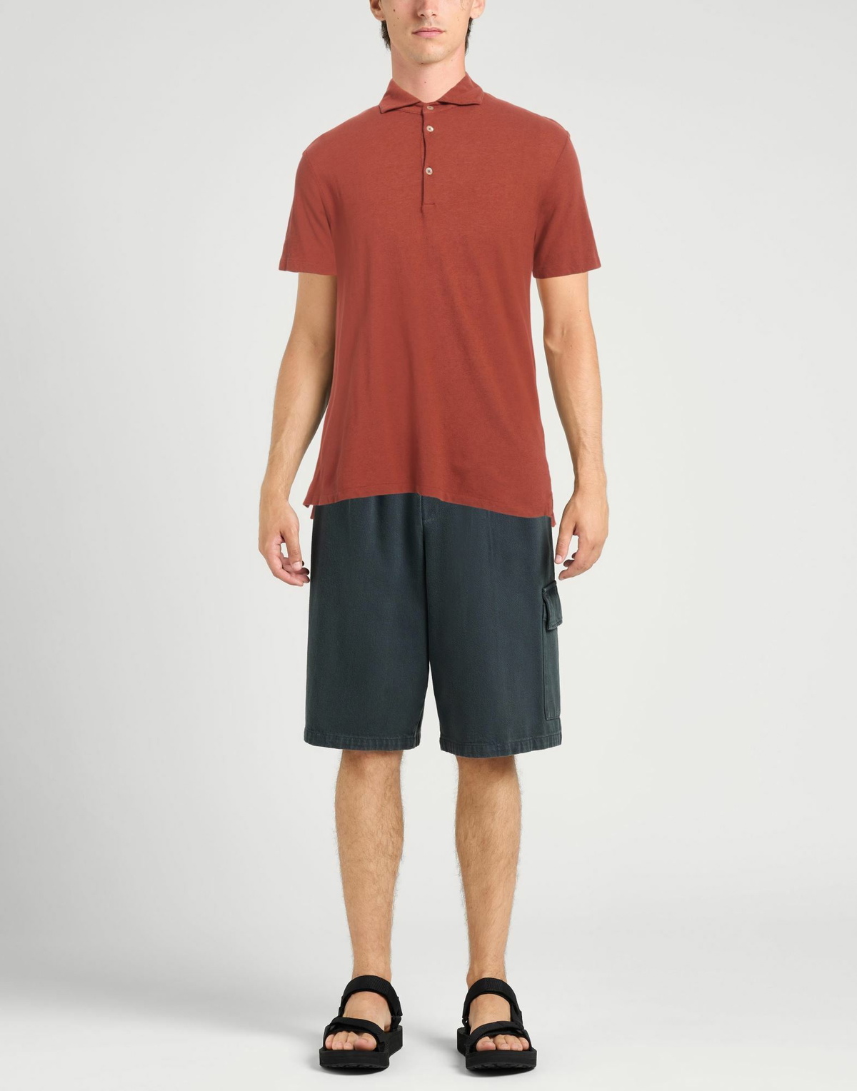Boglioli Mens Polo shirt Rust