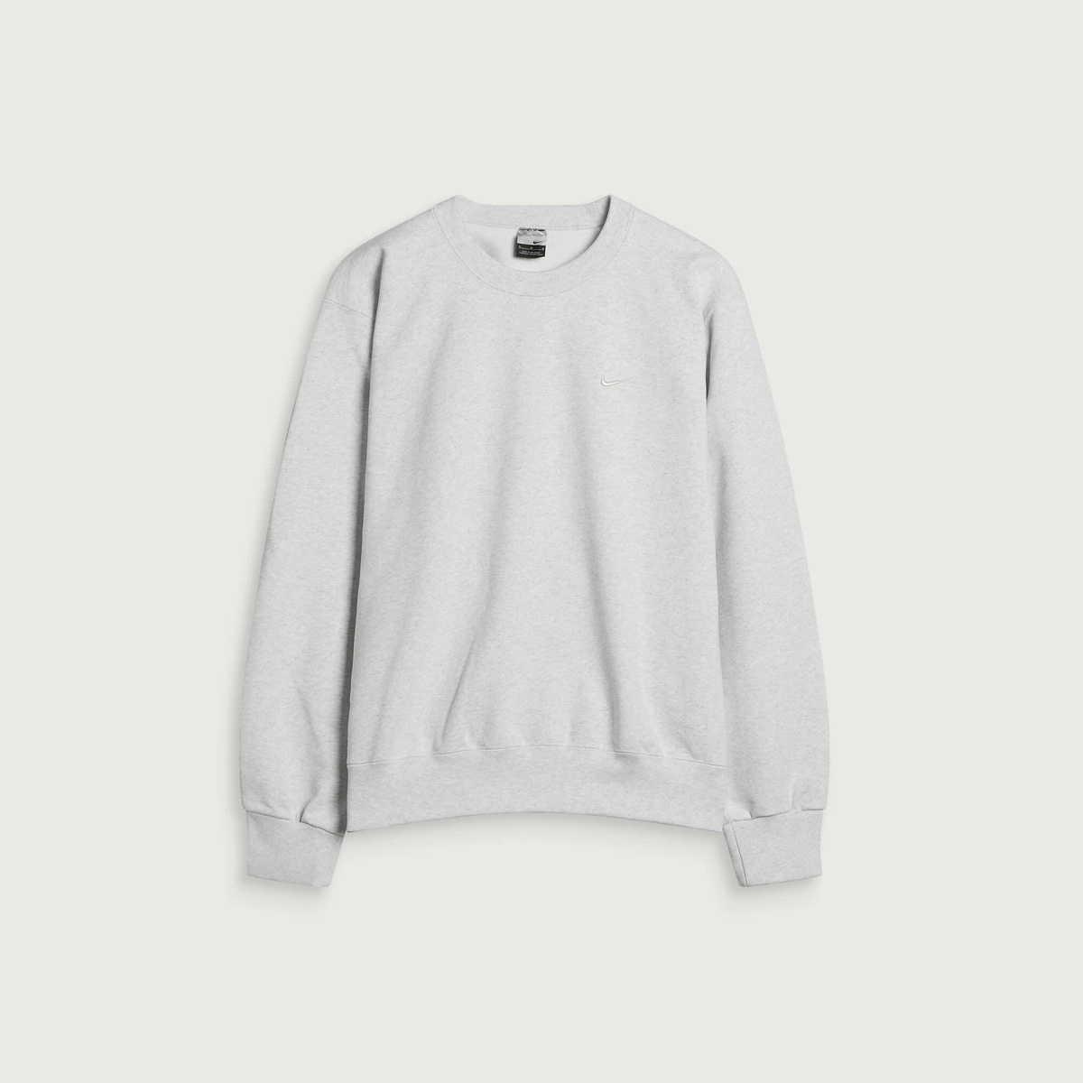 Nike Men's 560 Fleece Crew Sweat in Birch Heather