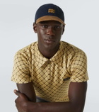 Miu Miu Logo denim and corduroy baseball cap