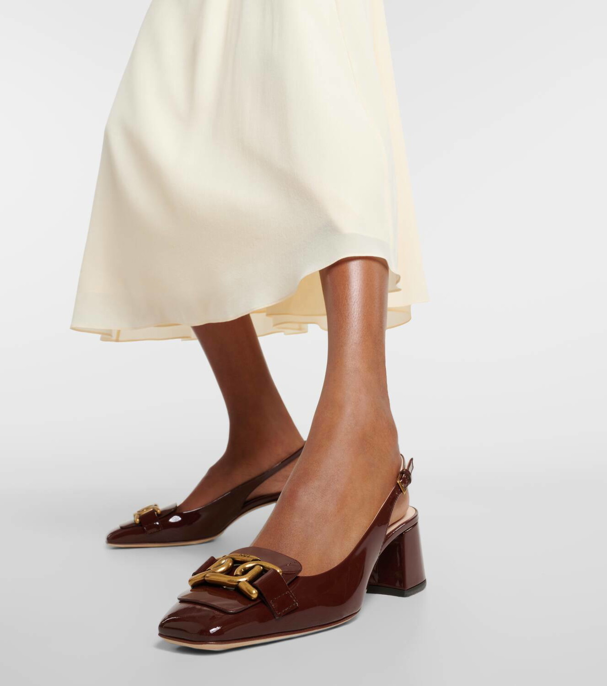 サンダル・ミュール TOD'S Slingback Leather Decollete TOD'S Leather slingback sandals | NET-A-PORTER
