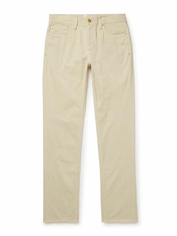 Photo: Sid Mashburn - Slim-Fit Straight-Leg Garment-Dyed Cotton-Corduroy Trousers - Neutrals