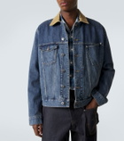 JW Anderson Corduroy-trimmed denim jacket
