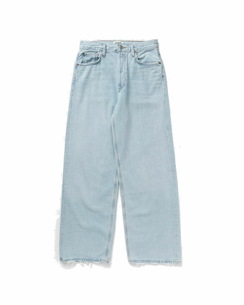 Photo: Agolde Low Slung Baggy In Fragment Blue - Womens - Jeans