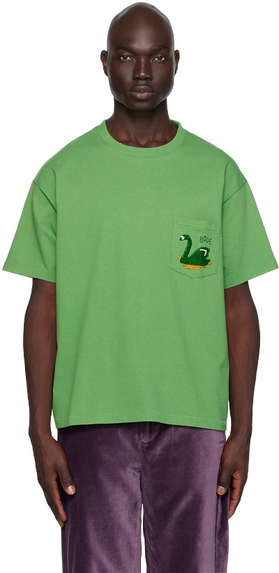 Photo: Bode Green Swan T-Shirt