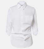 Junya Watanabe Draped cotton poplin shirt