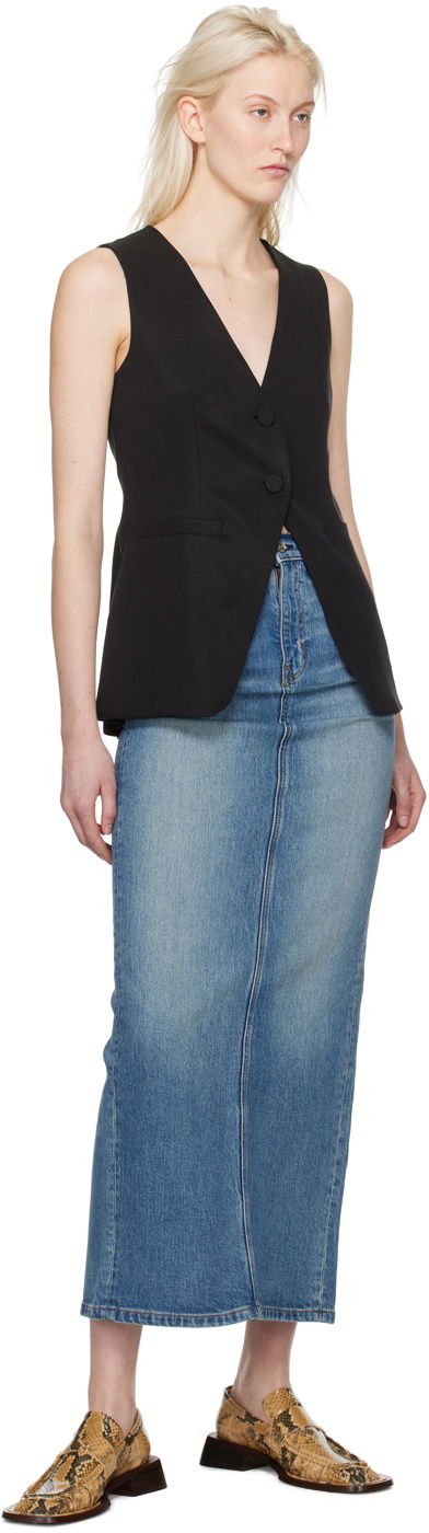 Reformation Black Casey Vest
