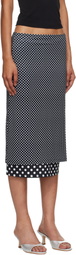 Miaou Black & White Maria Maxi Skirt