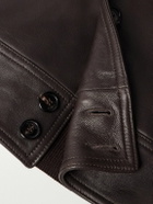 Incotex - Leather Jacket - Brown
