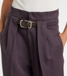 The Attico Pleated virgin wool wide-leg pants