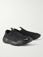Nike - ACG Air Moc 3.5 Collapsible-Heel Faux Suede-Trimmed Quilted Ripstop Slip-On Sneakers - Black
