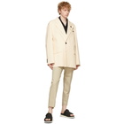 Solid Homme Off-White Twill Blazer