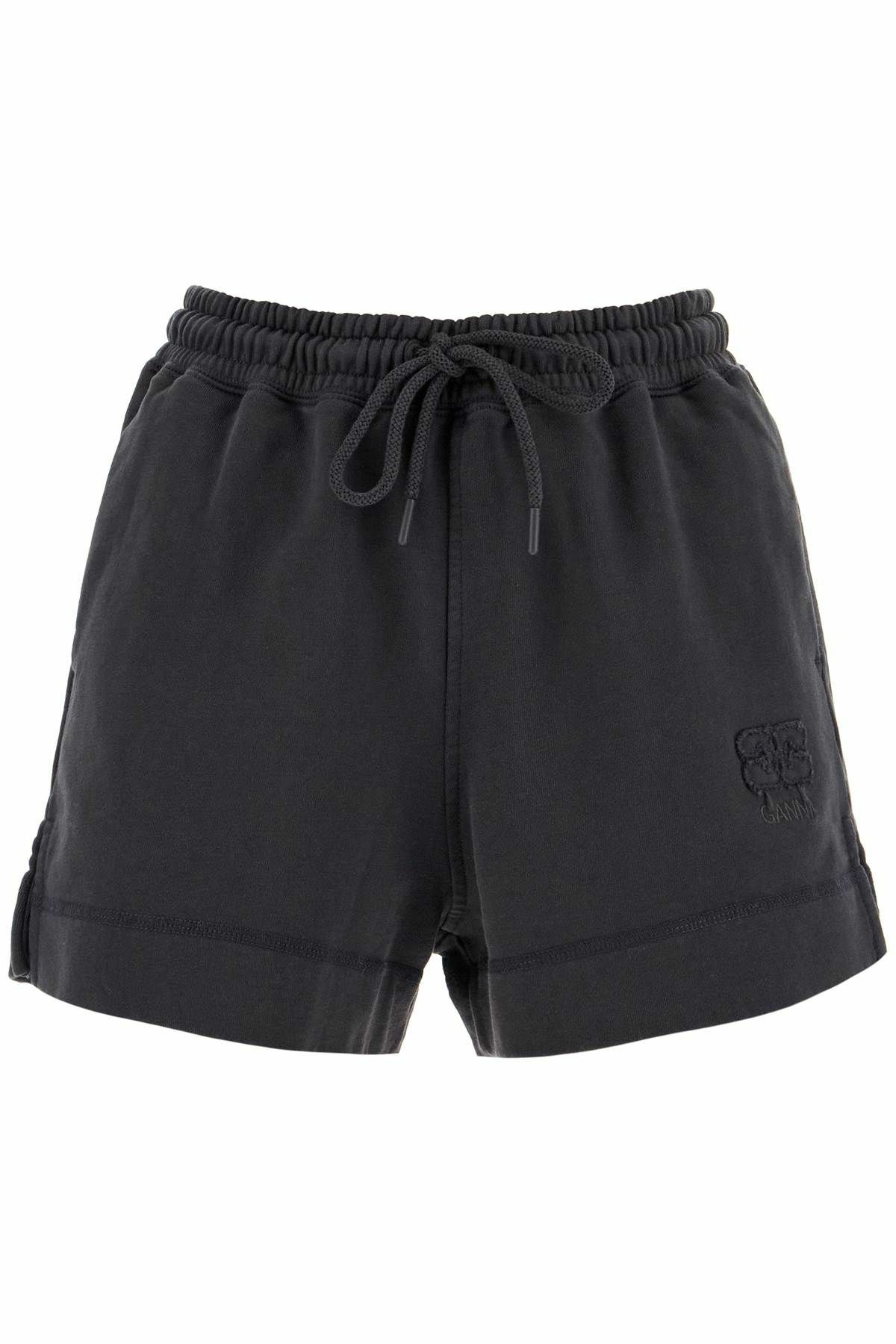 GANNI sweatshirt fabric shorts Grey GANNI