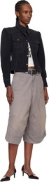 WILLY CHAVARRIA Black Denim Chavela L/S Shirt
