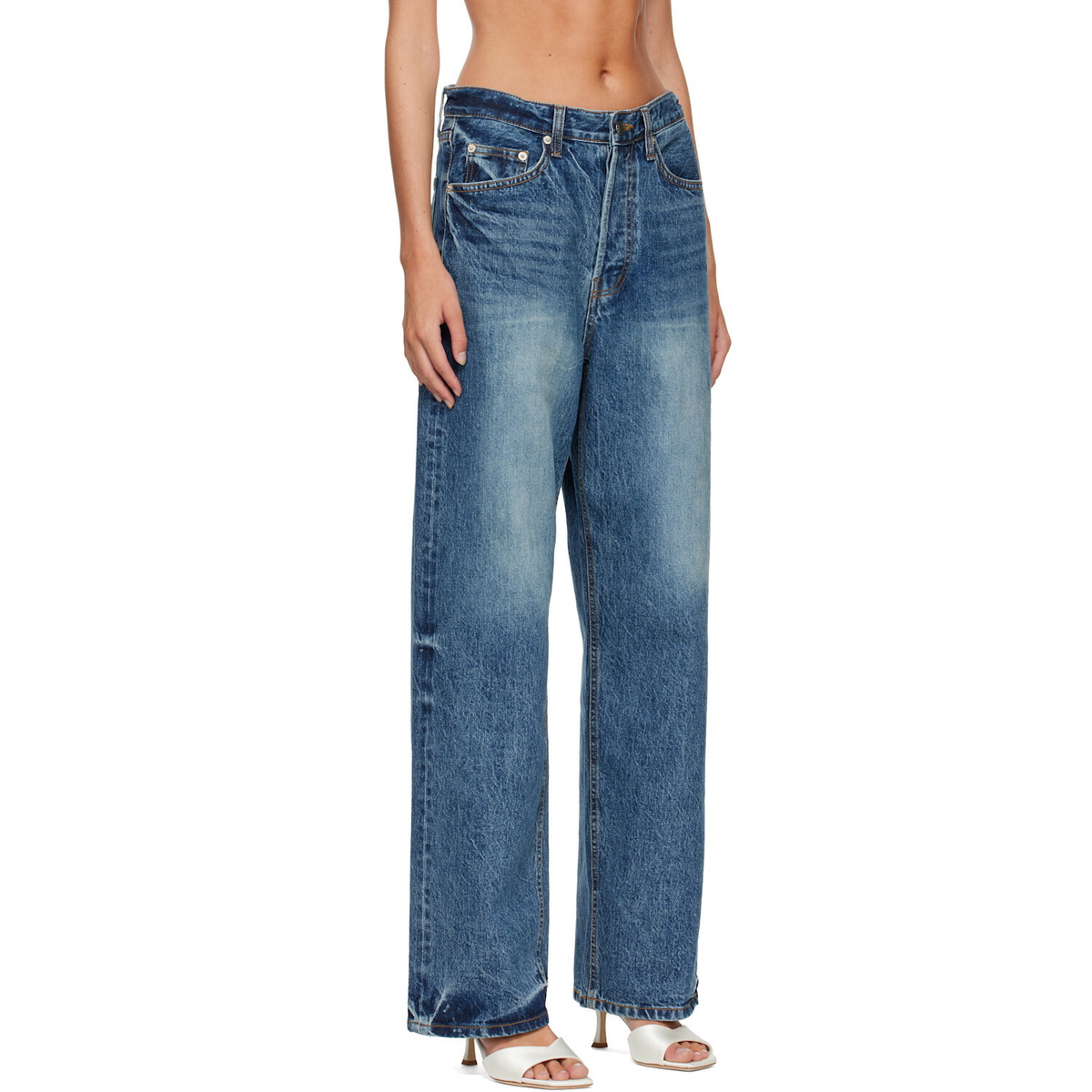 R2W Blue Edric Straight Jeans