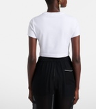Dolce&Gabbana Logo cropped cotton-blend jersey T-shirt
