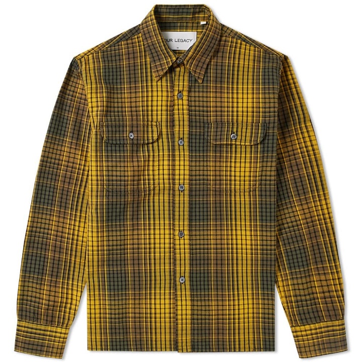 Photo: Our Legacy SPLASH Country Checked Shirt Brown