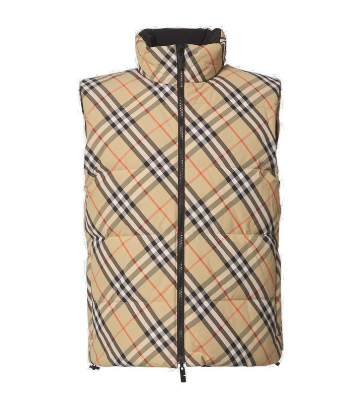 Photo: Burberry Burberry Check down vest