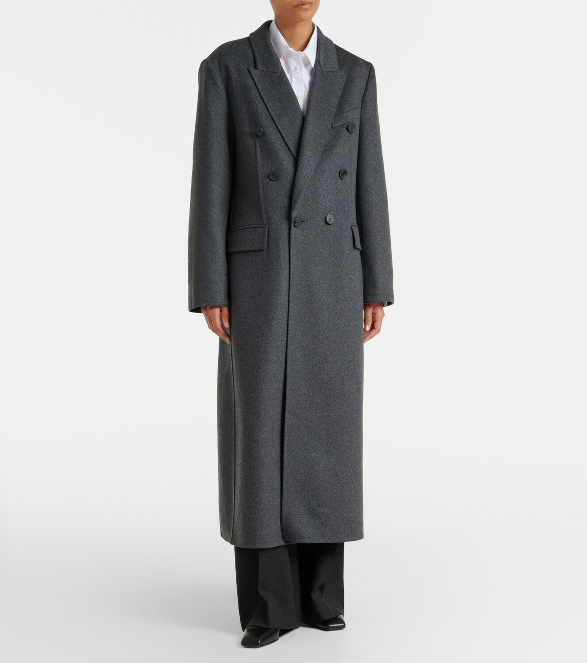 Victoria Beckham Double-breasted wool-blend coat