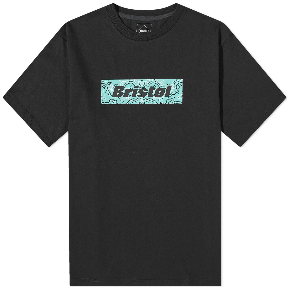Photo: F.C. Real Bristol Men's FC Real Bristol Box Logo T-Shirt in Black