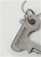 Raf Simons - Key Pendant Hoop Earring in Silver