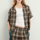 TOGA ARCHIVES Women's Printed Polo Top in Grey
