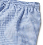 Zimmerli - Gingham Cotton Boxer Shorts - Men - Blue