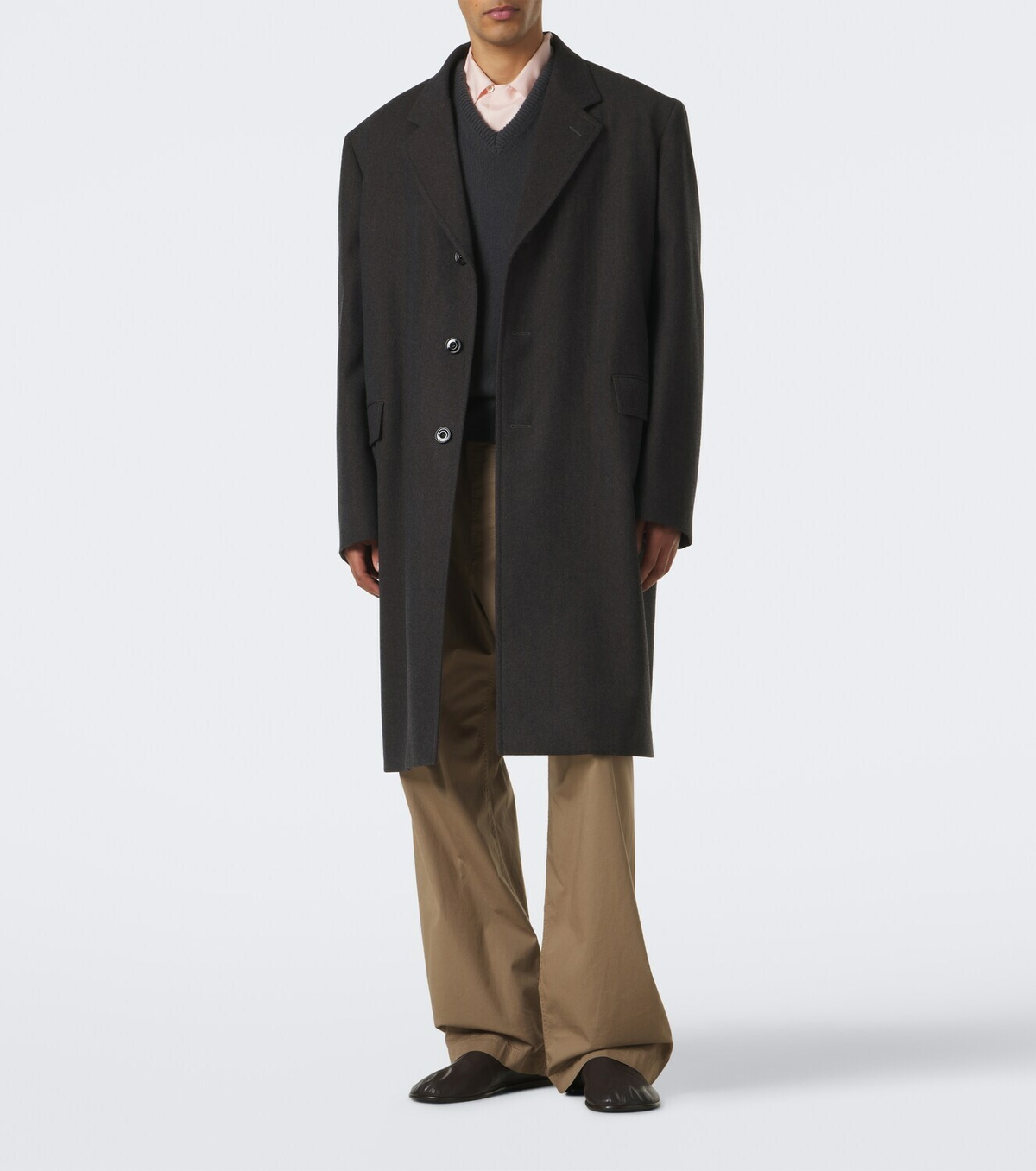 Lemaire Chesterfield wool and cotton overcoat