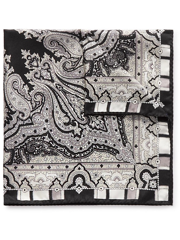 Photo: Etro - Paisley-Print Silk-Twill Pocket Square