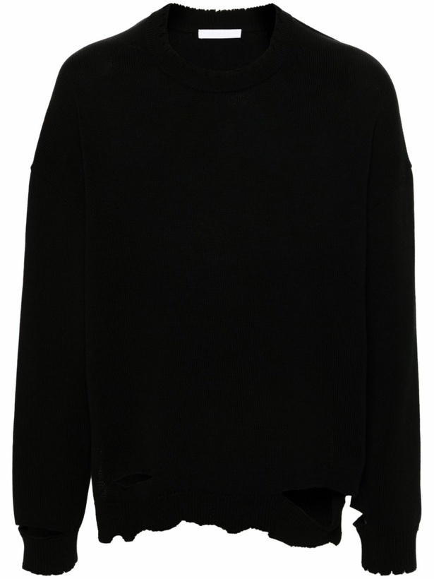Photo: Helmut Lang Distressed Ribbed Sweater