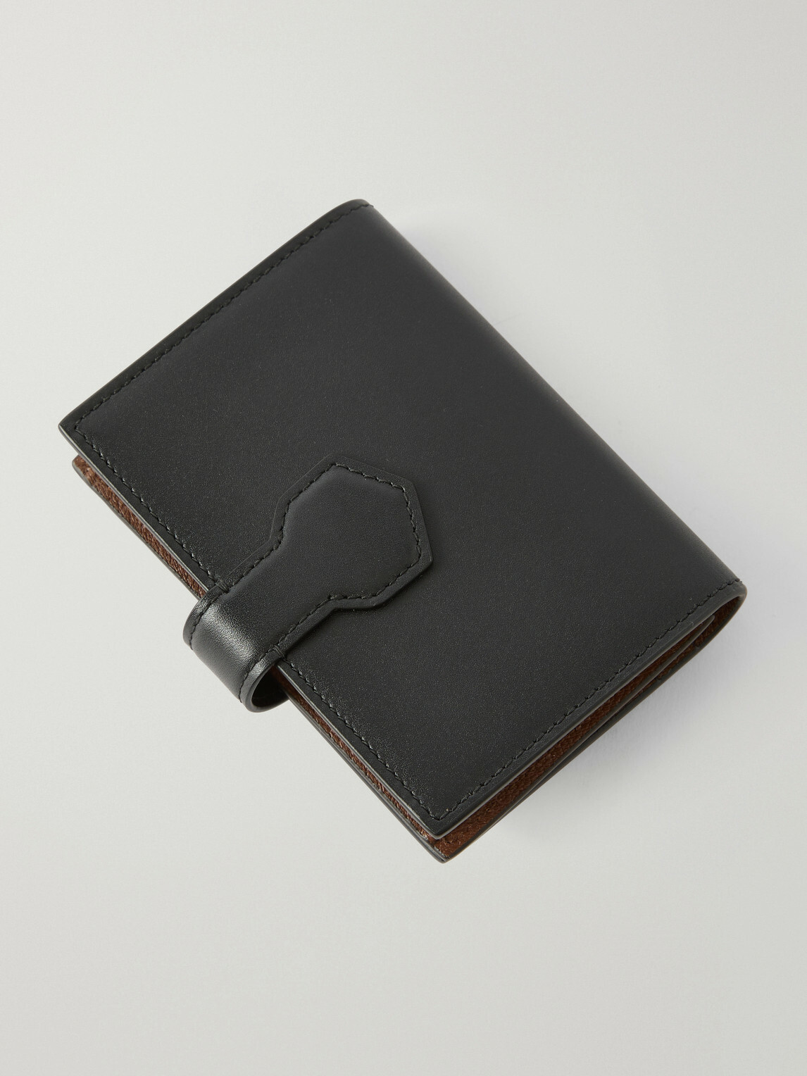 Dunhill - Alfred Business Card Case Patina-Leather Cardholder