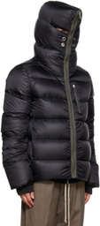 Rick Owens Black Zip Down Jacket