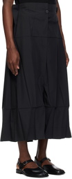 132 5. ISSEY MIYAKE Black Solid Trousers