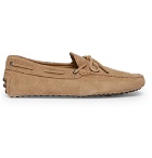 Tod's - Gommino Suede Driving Shoes - Men - Sand