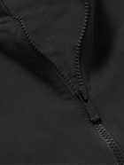Nike - Club Logo-Embroidered Cotton-Blend Gabardine Zip-Up Sweatshirt - Black