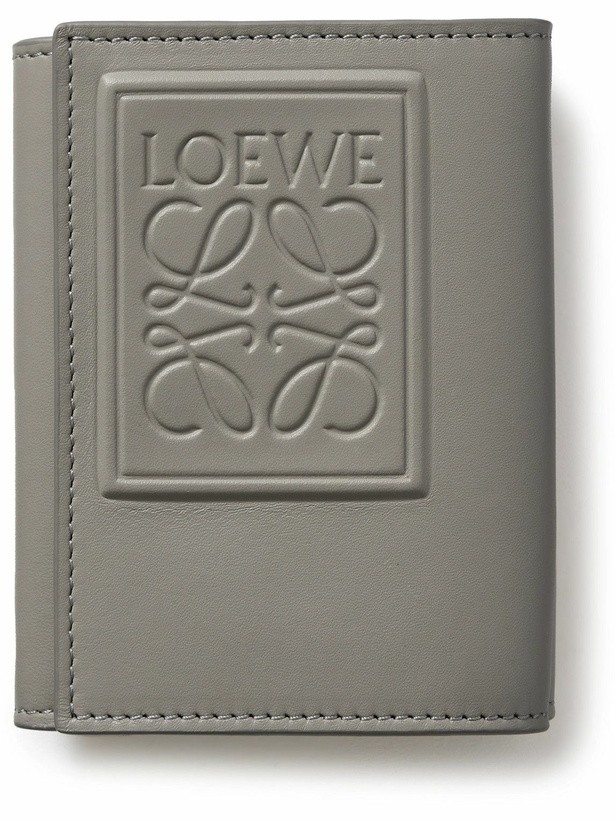 Photo: LOEWE - Logo-Debossed Leather Trifold Wallet