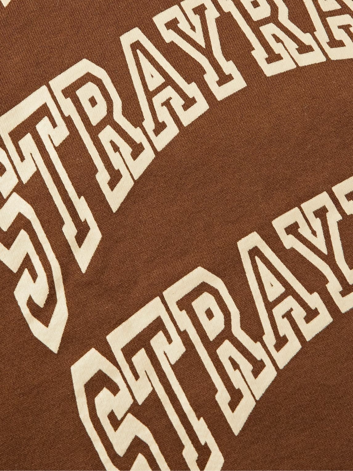Stray Rats - Logo-Print Cotton-Jersey Sweatshirt - Brown