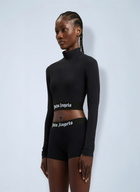 Palm Angels Classic Logo Long-Sleeved Mockneck Top