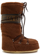 Moon Boot Icon Fleece Mid-calf Snow Boots Brown 4244 (IT42 44 / UK9